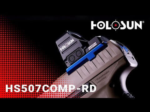 Holosun HS507COMP Offenes Reflex Rotpunktvisier + wechselbarem 2MOA Punkt, 8/20/32MOA Kreis Absehen…