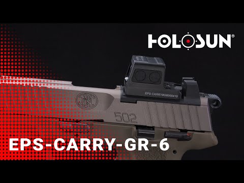Holosun EPS-CARRY-GR-6 geschlossenes Reflexvisier 6MOA Grünpunkt, Aluminium, schwarz, Jagd, Sportsc…