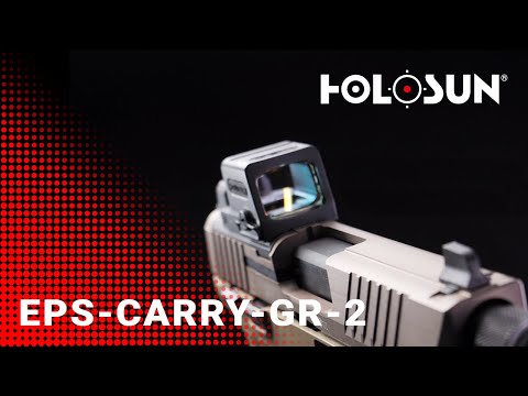 Holosun EPS-CARRY-GR-2 geschlossenes Reflexvisier 2MOA Grünpunkt, Aluminium, schwarz, Jagd, Sportsc…