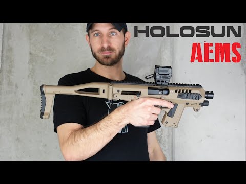 Holosun AEMS-PRO-X2-GR geschlossenes Reflexvisier Grünpunkt Visier + wechselbarem Absehen (2MOA Pun…