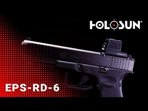 Holosun EPS-RD-6 geschlossenes Reflexvisier 6MOA Rotpunkt, Aluminium, schwarz, Jagd, Sportschießen…