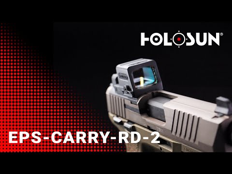 Holosun EPS-CARRY-RD-2 geschlossenes Reflexvisier 2MOA Rotpunkt, Aluminium, schwarz, Jagd, Sportsch…