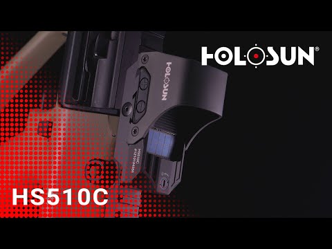 Holosun ELITE HS510C-GR-FDE Offenes Reflexvisier Grünpunkt Visier + wechselbarem 2MOA Punkt, 65MOA…