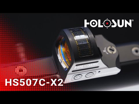 Holosun offenes Reflexvisier HE507C-GR-X2 mit wechselbarem Absehen, Grünpunkt Visier, Jagd, Airsoft…