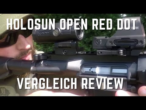 Holosun HS507C Offenes Reflex Rotpunktvisier +  inkludierter HS-SMP-GLOCK Adapterplatte für Glock-P…