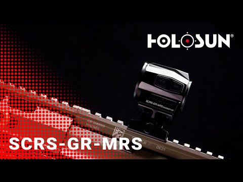 Holosun SCRS-GR-MRS Grünpunkt Visier, wechselbares grünes 2MOA Punkt, 65MOA Kreis Absehen, Solarzel…