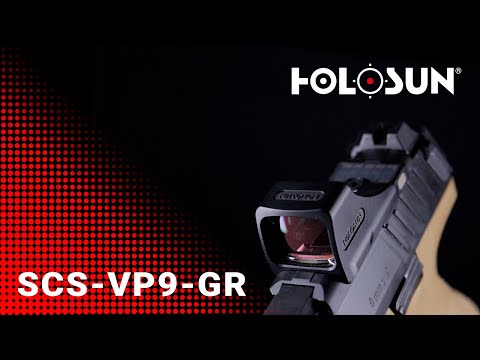 Holosun SCS-VP9-GR Offenes Reflex Rotpunktvisier + wechselbarem 2MOA Punkt, 32MOA Kreis Absehen Sol…