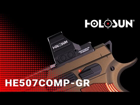 Holosun offenes Reflexvisier HE507COMP-GR + Adapterplatte für CZ Shadow 2 OR