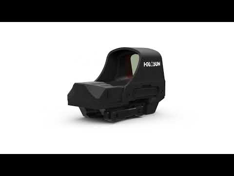 Holosun HS510C Offenes Reflex Rotpunktvisier, wechselbares 2MOA Punkt, 65MOA Kreis Absehen, Solarze…