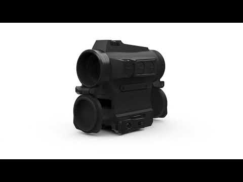 Holosun HS515C-M Rotpunkt Visier Militär, wechselbares 2MOA Punkt, 65MOA Kreis Absehen nur im manue…
