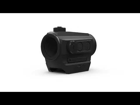 Holosun HS403C Microdot Rotpunkt Visiermit 2MOA Punkt Absehen und Solarzelle, schwarz, Picati…